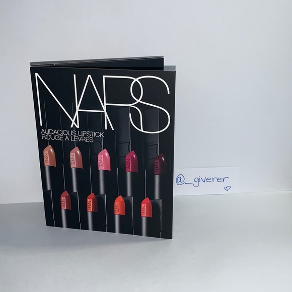 8 Shades! NARS Audacious Lipstick 💄 8x Sample Card! Rare Discontinued - Picture 2 of 16
